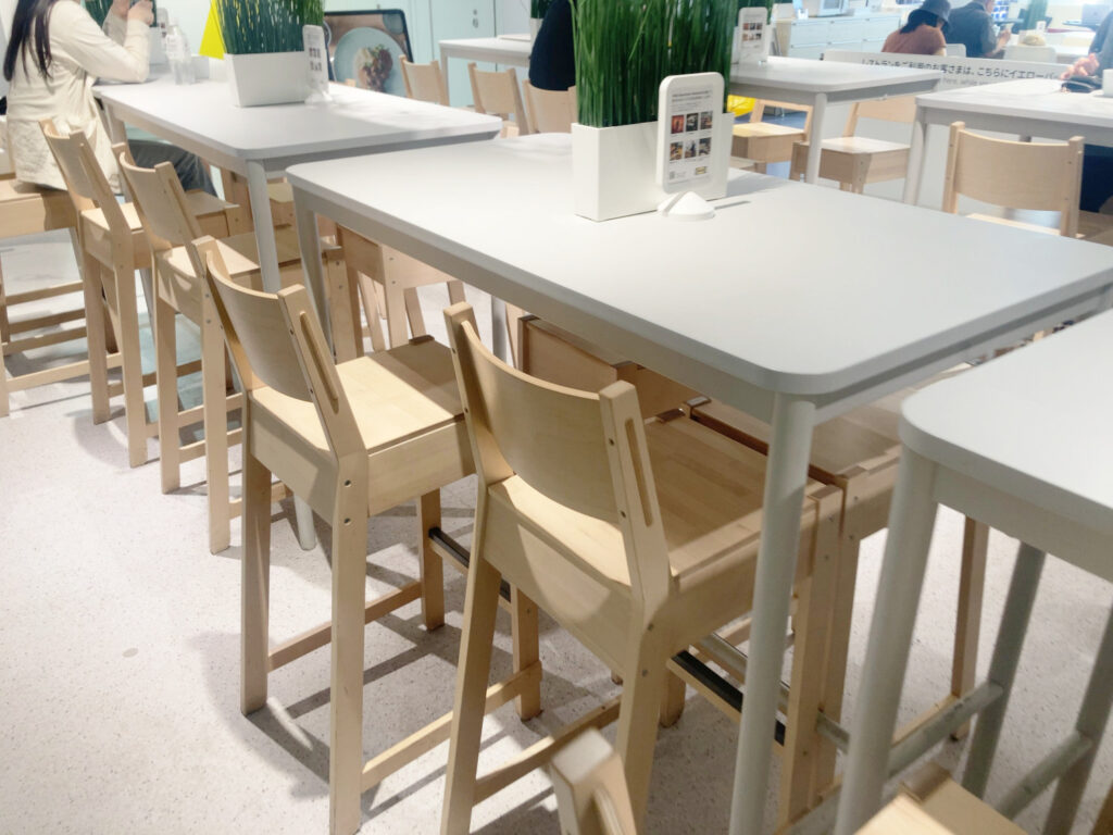 IKEA渋谷のテーブル席